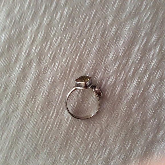 925 silver amethyst and Citrine ring - Picture 3 of 3